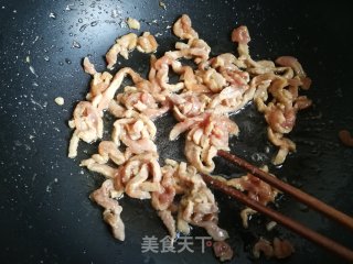 Stir-fried Shredded Pork with Garlic Moss recipe