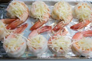 [momo New Year's Eve Dishes] Auspicious Ruyi Cheese Potato Grilled Prawns recipe
