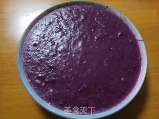 Milk Purple Sweet Potato Steamed Cake recipe