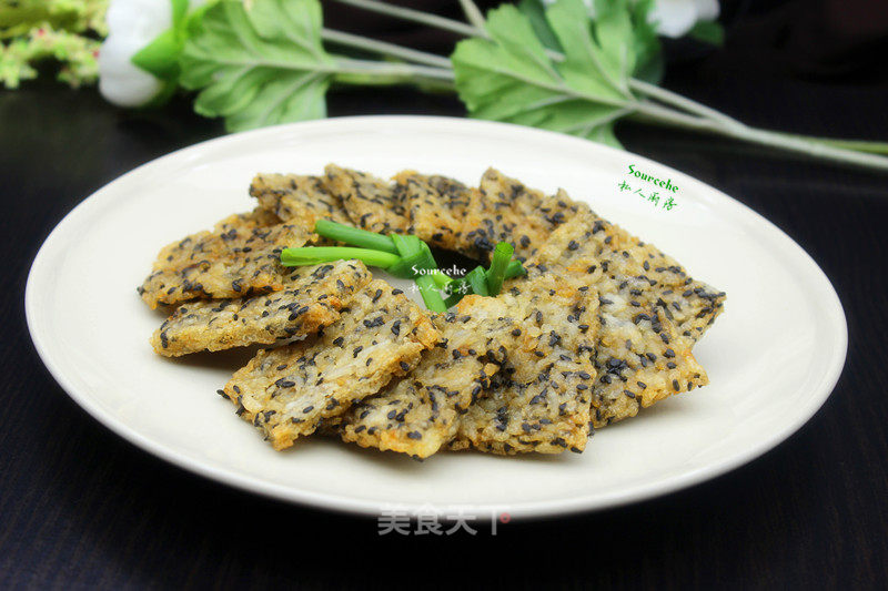 Turn Leftovers into Snacks, Sesame Rice Cakes recipe