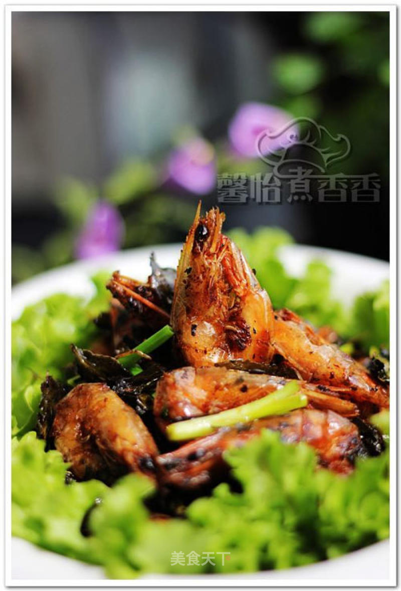 Stir-fried Shrimp with Tea Flavor
