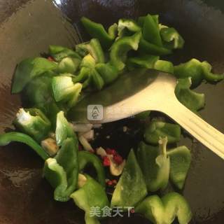 Fried Squid with Bell Pepper recipe