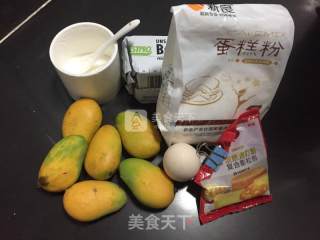 #aca烤明星大赛#mango Small Cakes ~ A Simple Quick Cake that Can Eat The Pulp recipe