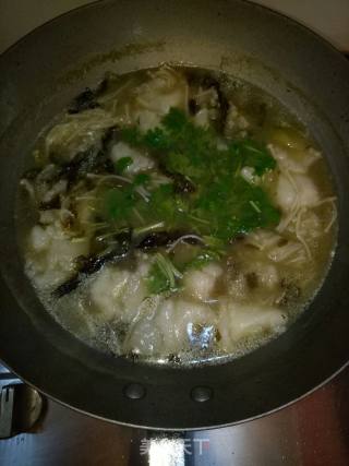 Home Cooking # Pickled Cabbage Dragon Fish recipe