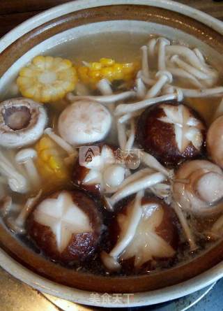 Corn Ribs and Mushroom Soup recipe