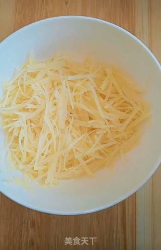 Sweet and Sour Potato Shreds with Cold Dressing recipe
