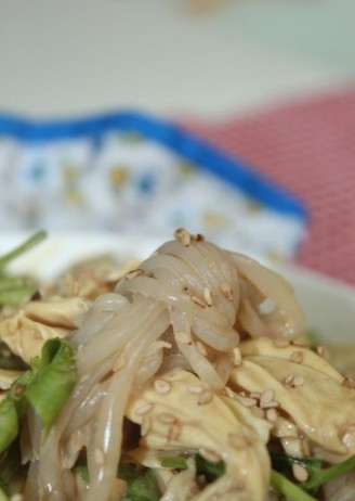Tossed Yuba with Sesame Sauce