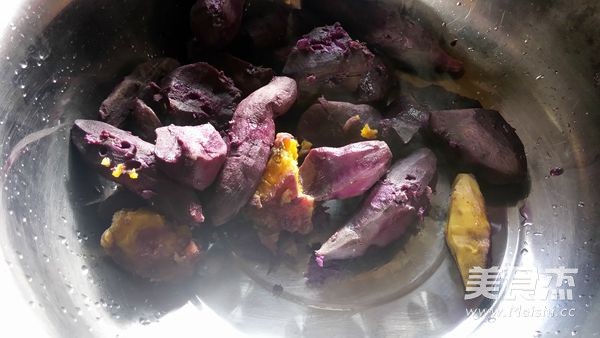 Steamed Purple Potato Cake recipe