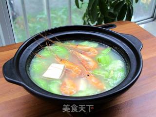 Shrimp Tofu Loofah Soup recipe