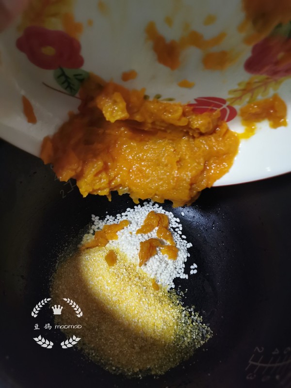 Pumpkin Glutinous Rice Porridge recipe