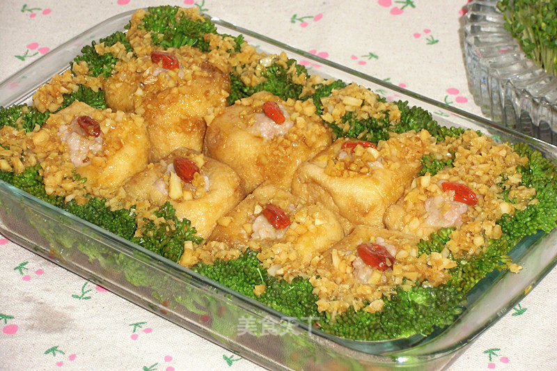Garlic Oil Tofu Stuffed Meat recipe