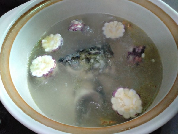 Corn Tofu Fish Head Soup recipe