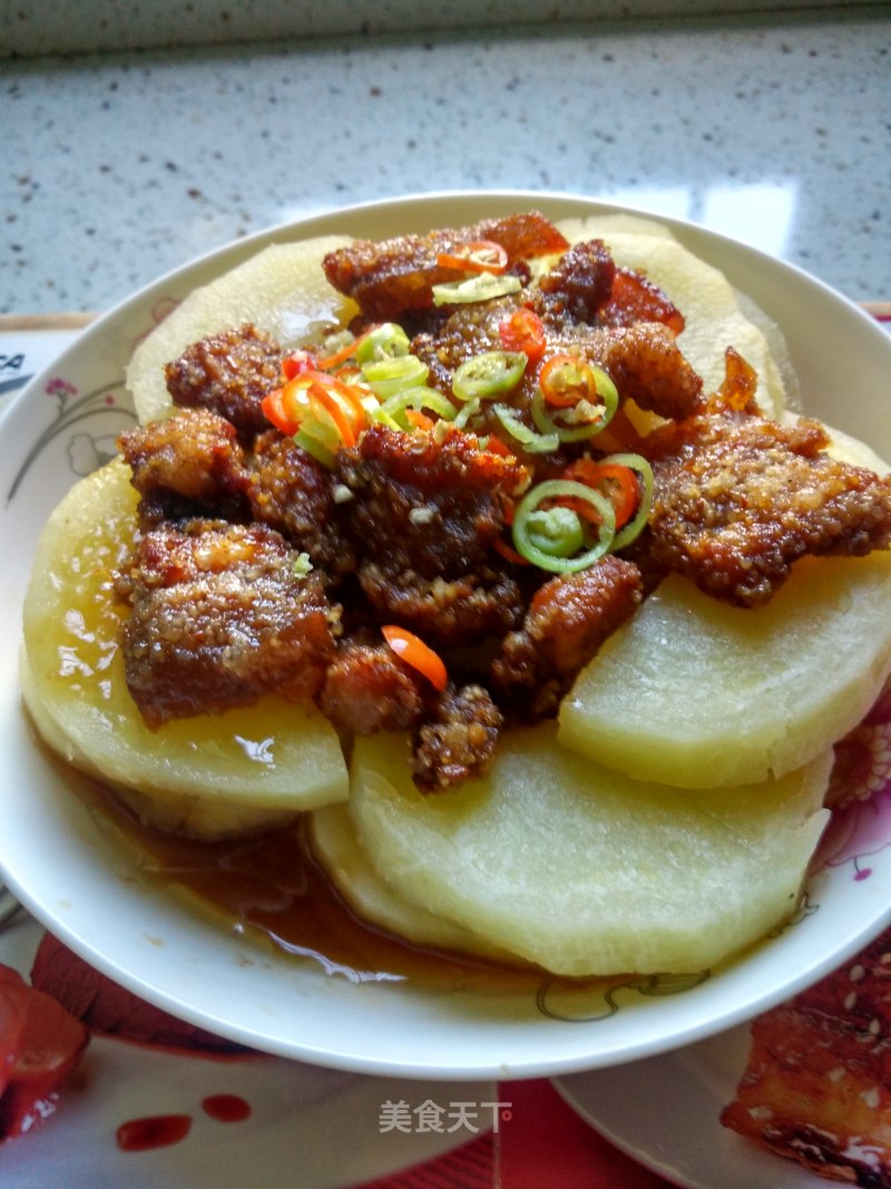 Steamed Rice Noodle Pork with Potatoes recipe