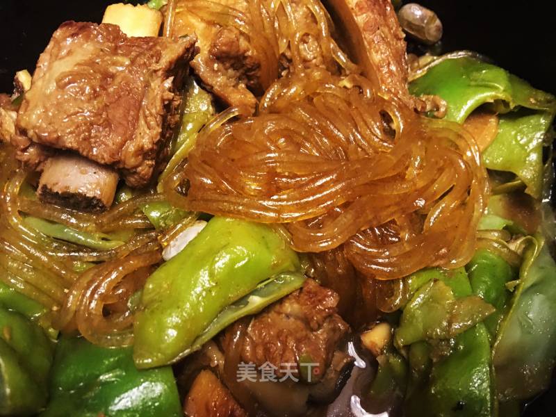 Casserole Ribs Stewed with Beans recipe