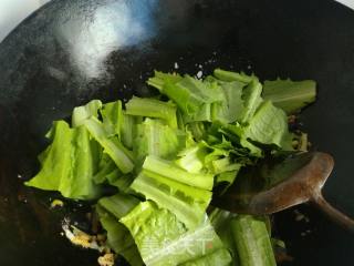 Dice with Tempeh and Fish Oil Lettuce-fast Lazy Dish recipe