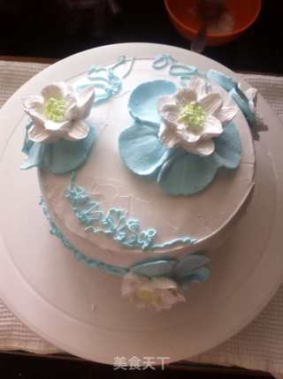 Water Lily Cream Cake recipe