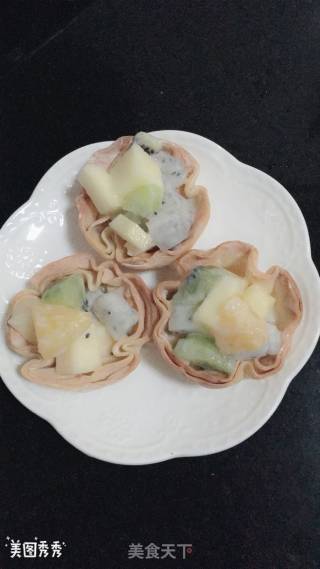 #the 4th Baking Contest Cum is Love Eat Festival#fruit Crunchy Cup recipe