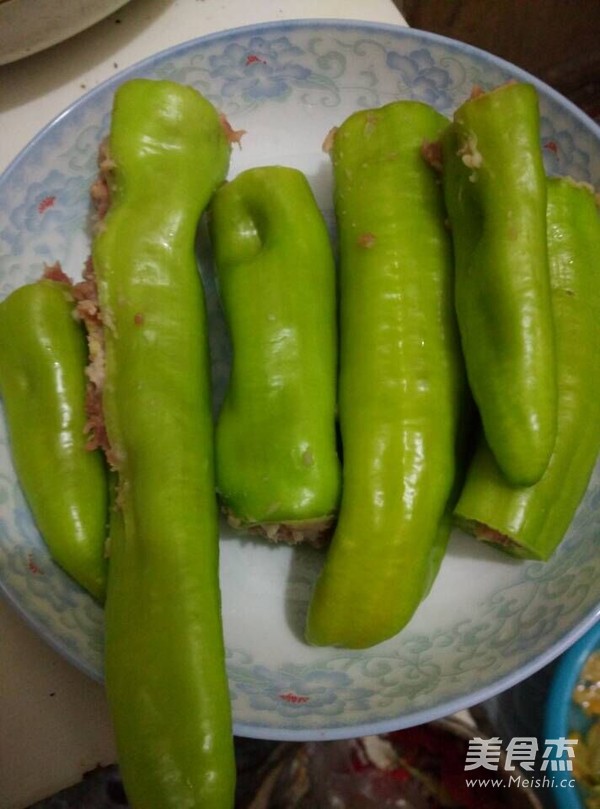 Green Pepper Stuffed Meat recipe