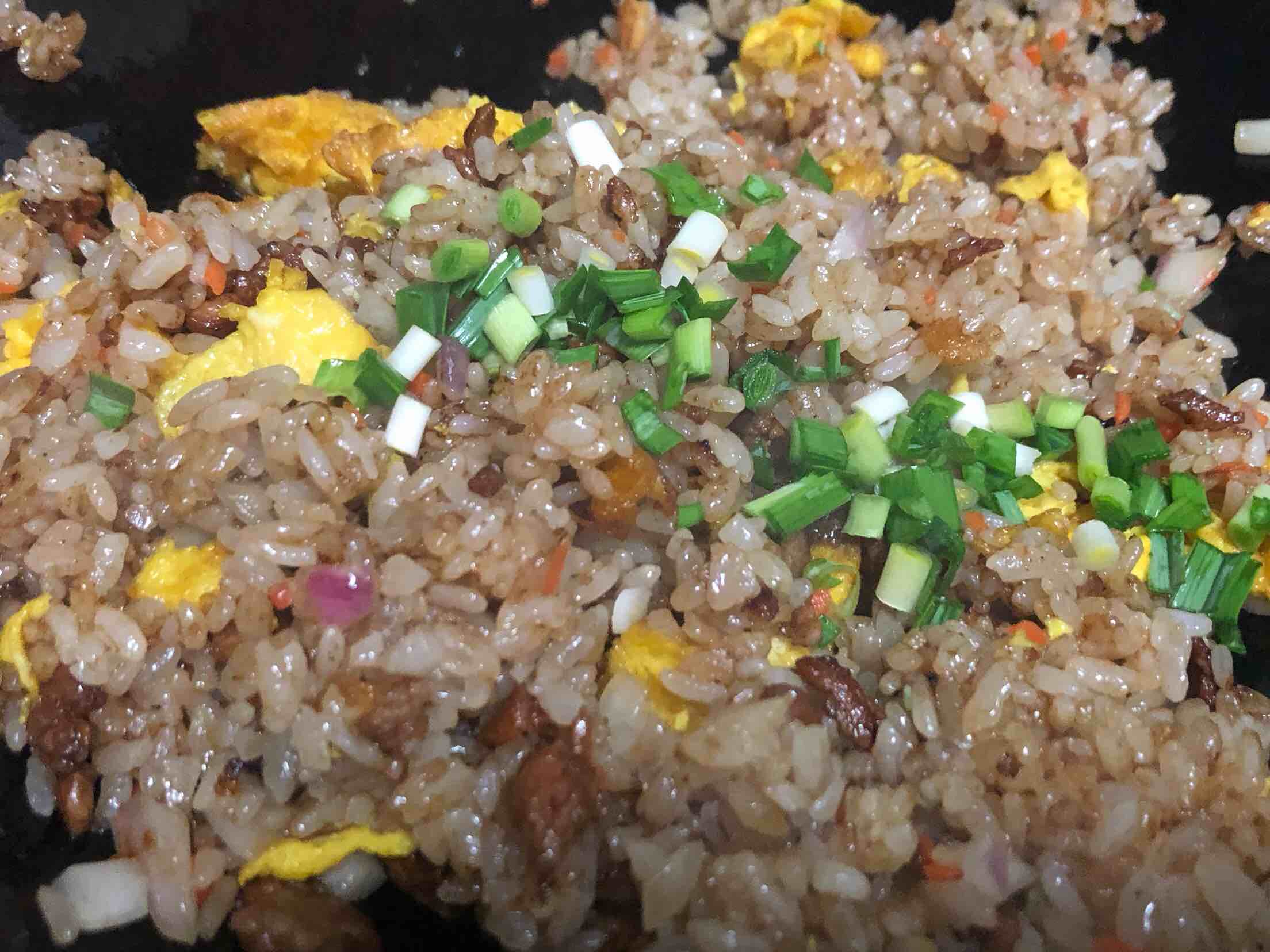 Fried Rice with Shredded Pork recipe