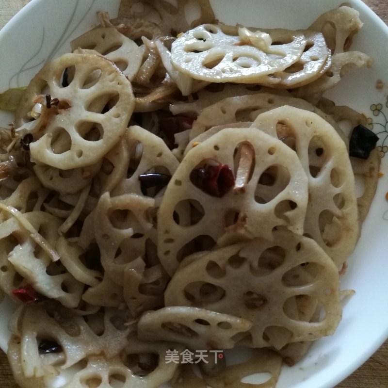 Hot and Sour Lotus Root Slices recipe