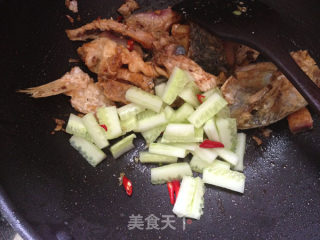 Stir-fried Dried Fish with Vegetables recipe