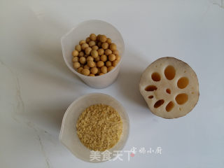 #信之美# Soy Milk with Wheat Germ Lotus Root recipe