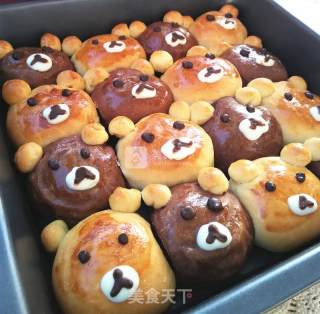 Two-color Squeeze Bear Bread recipe