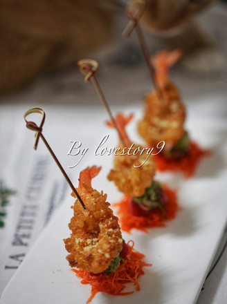 Scallion Garlic Fried Shrimp recipe