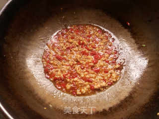 Chopped Pepper and Minced Pork Enoki Mushroom recipe