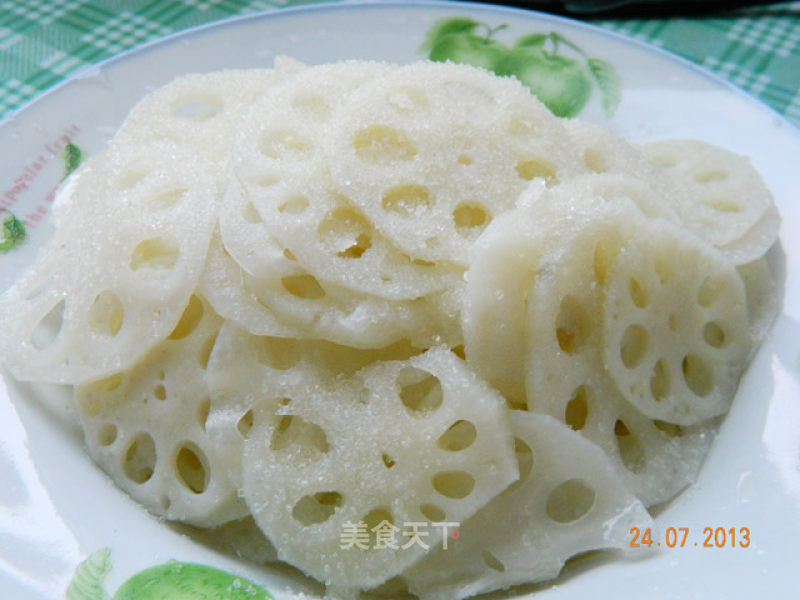 Cold Sweet and Sour Lotus Root recipe
