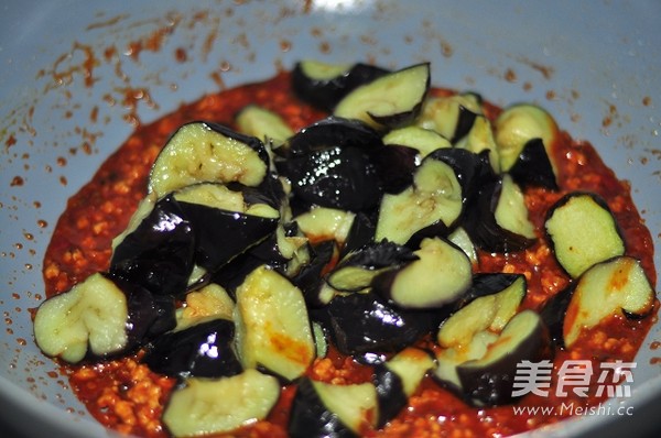 Eggplant with Pepper recipe