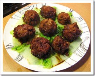 Meat Ball with Soy Sauce recipe