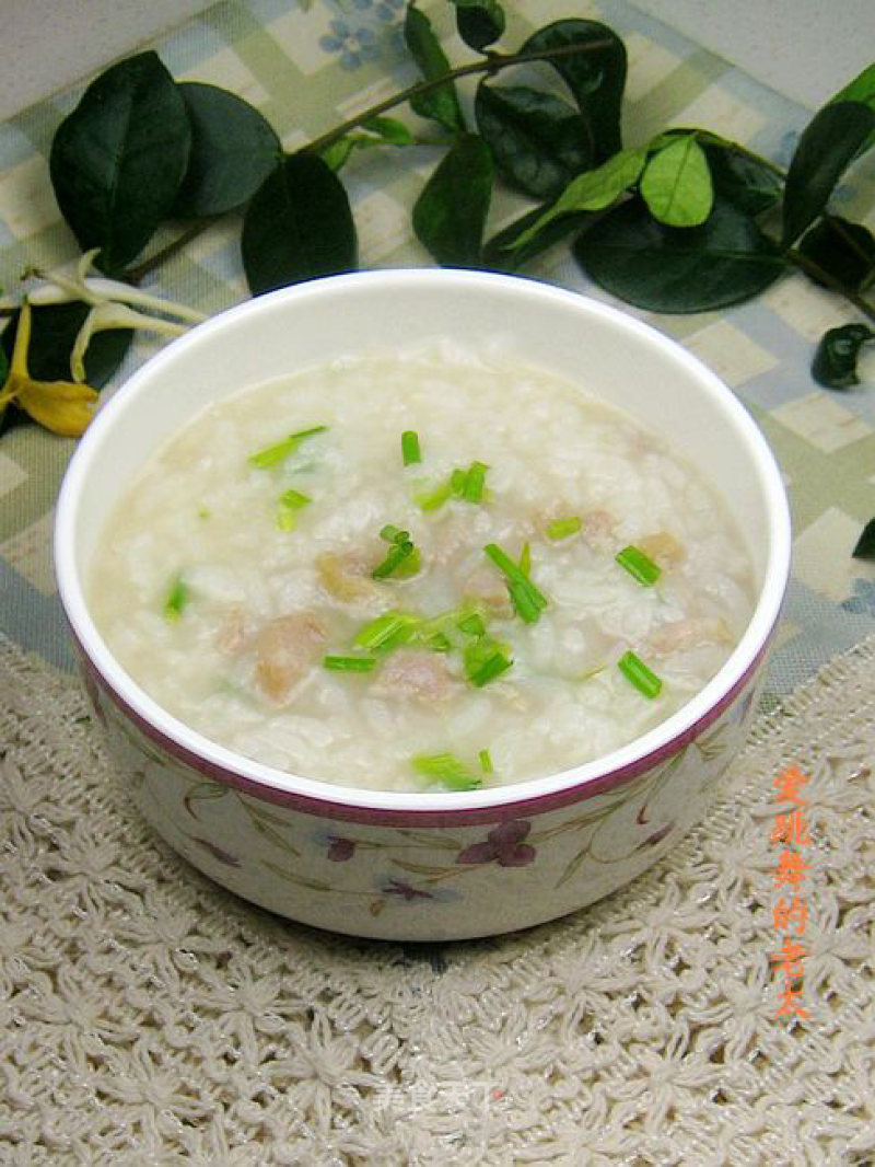 Honeysuckle Lean Pork Congee recipe