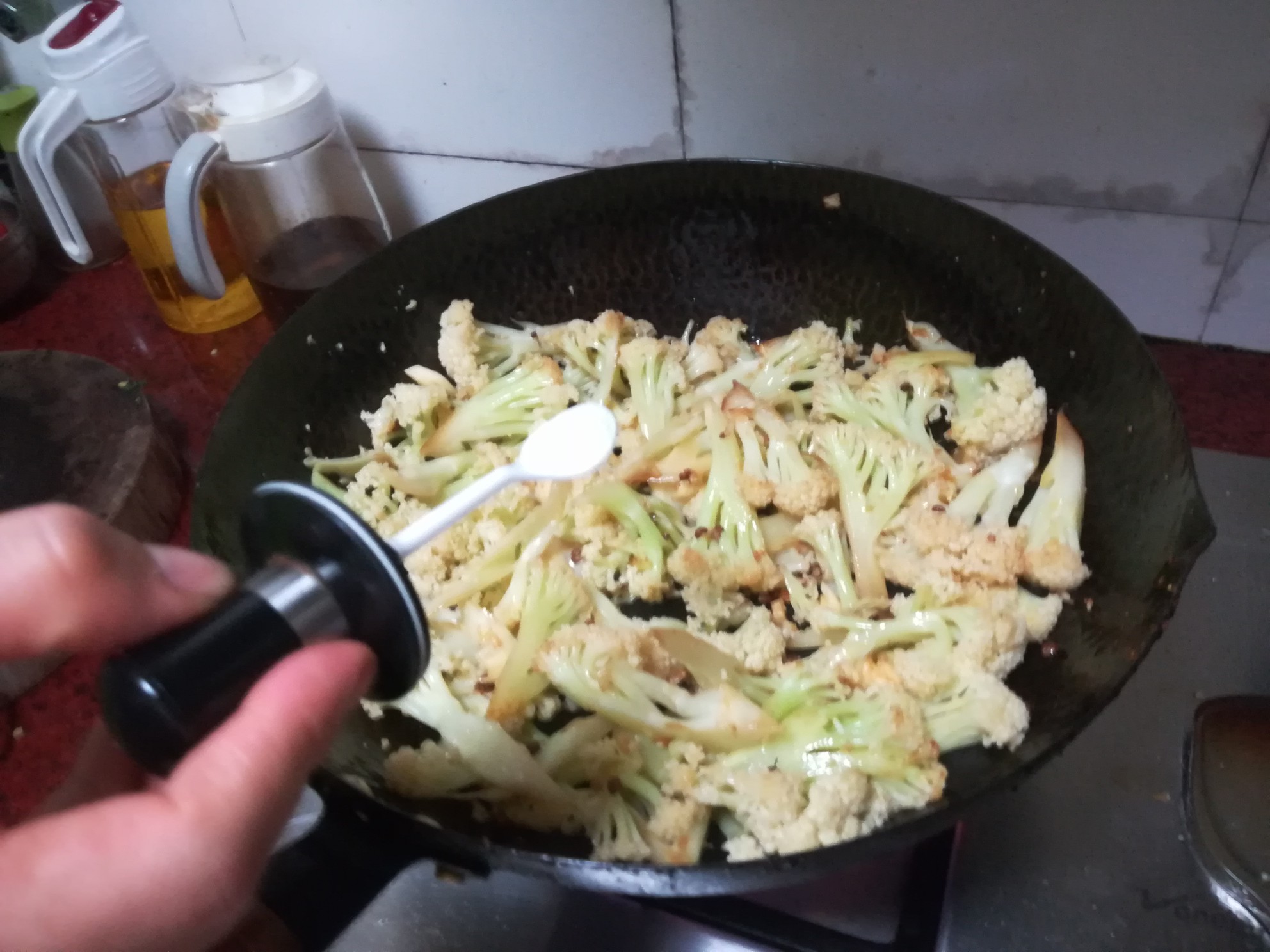 Stir-fried Bacon Cauliflower recipe