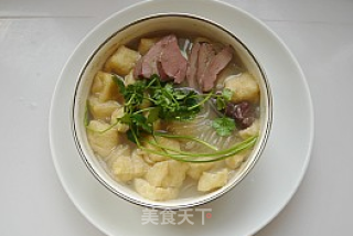 Duck Blood Vermicelli Soup recipe