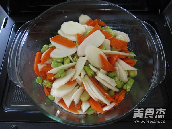 Broad Bean Mixed with Yam recipe