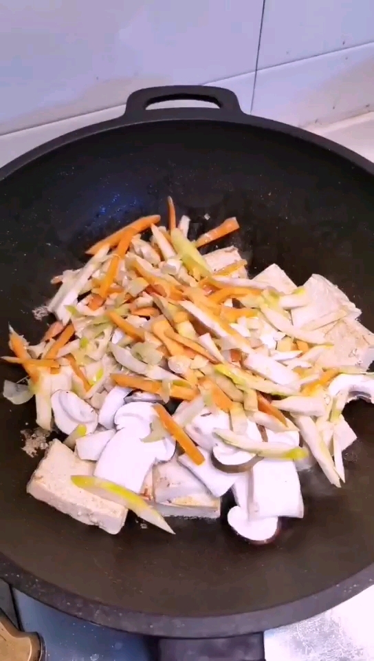 Tofu with Matsutake and Spring Bamboo Shoots recipe