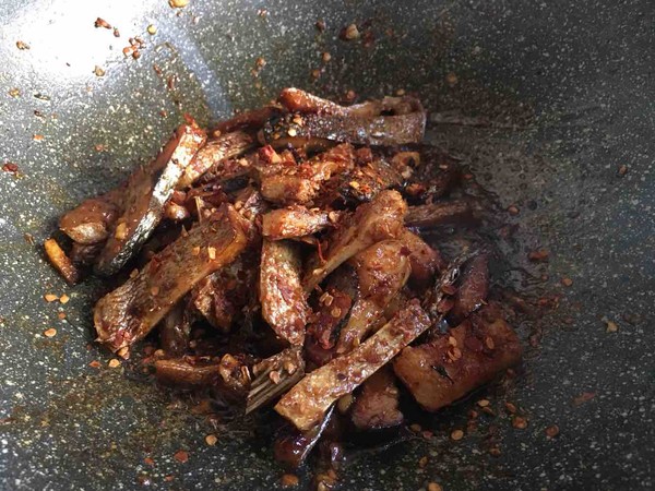 Fried Dried Fish recipe