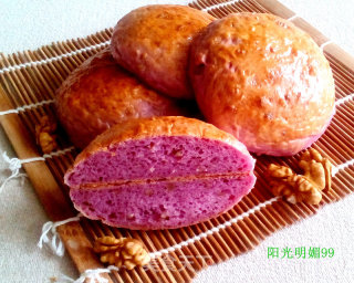 Purple Sweet Potato Walnut Bread recipe