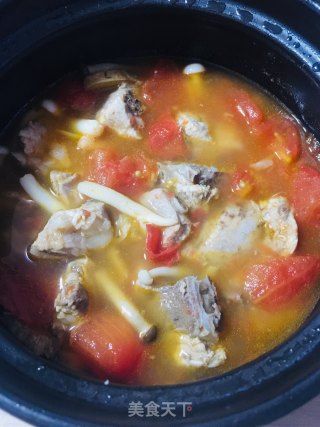 Tomato Mushroom Pork Rib Soup recipe