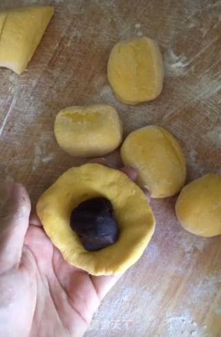 Pumpkin Red Bean Cake recipe