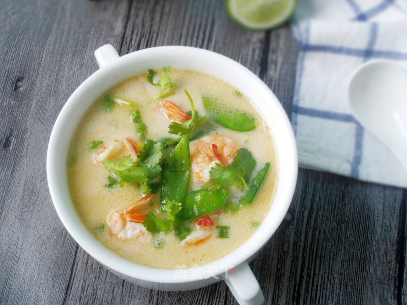 #trust之美# Coconut Milk Shrimp Soup recipe