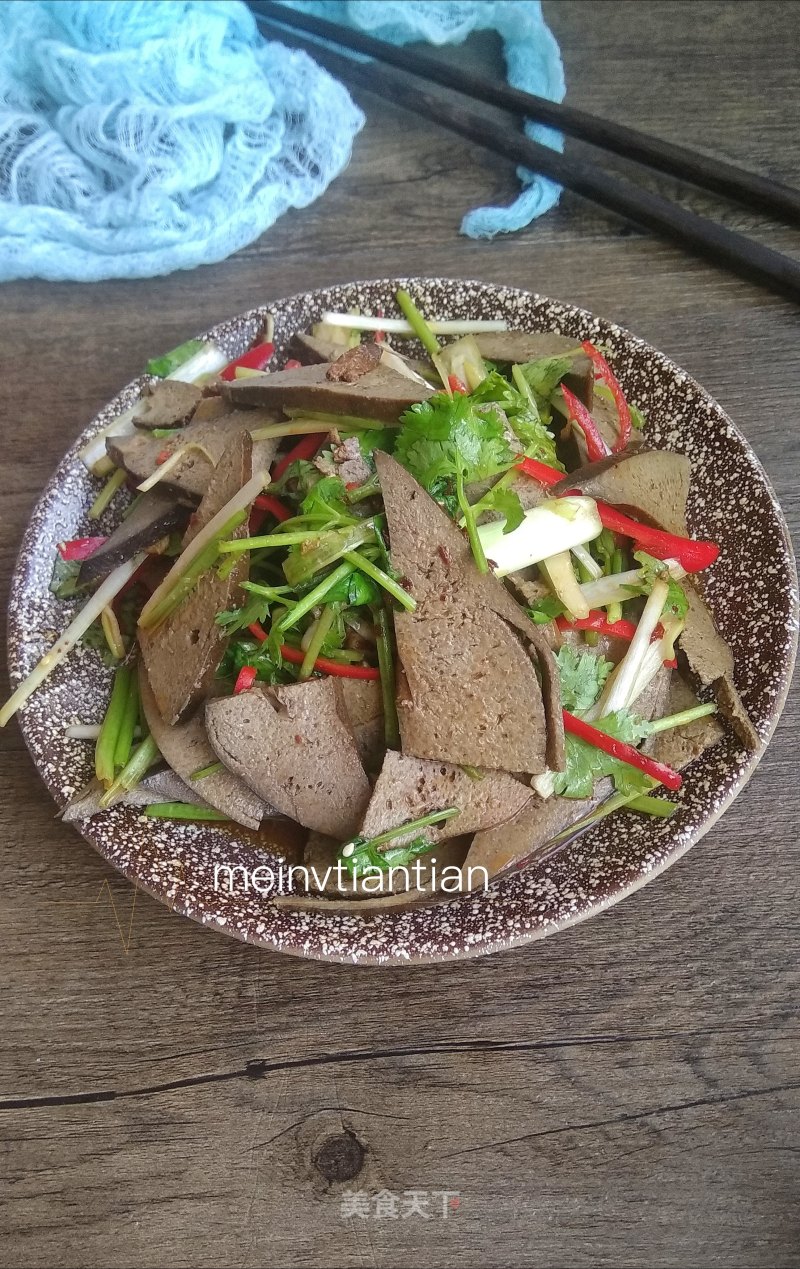 Spicy Mixed Pork Liver recipe