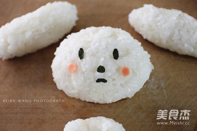 Curry Rice Ball: Little Cute Rabbit recipe