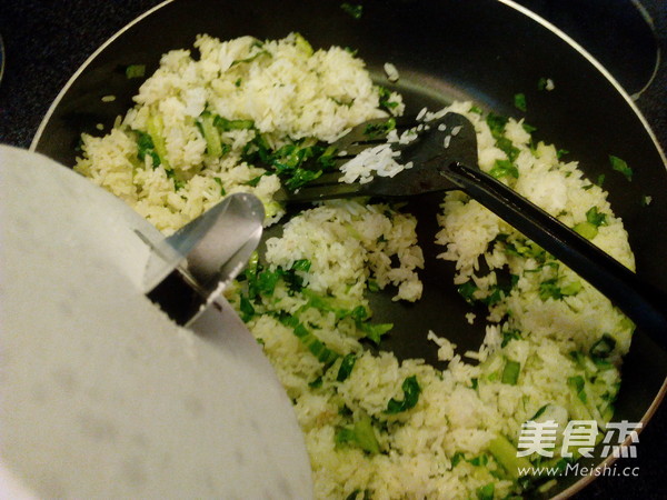 Fried Rice with Lettuce recipe