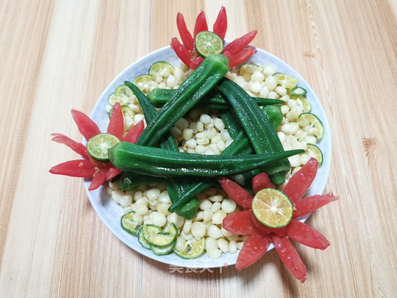 Corn Okra with Sauce recipe