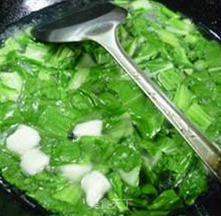 Open Chinese Cabbage Heart Glutinous Rice Soup recipe