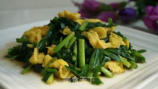 Fried Chives with Egg recipe