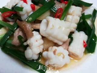 Stir Fried Squid Roll recipe