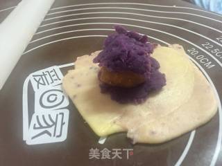 #the 4th Baking Contest Cum is Love to Eat Festival#purple Sweet Potato Pork Floss recipe